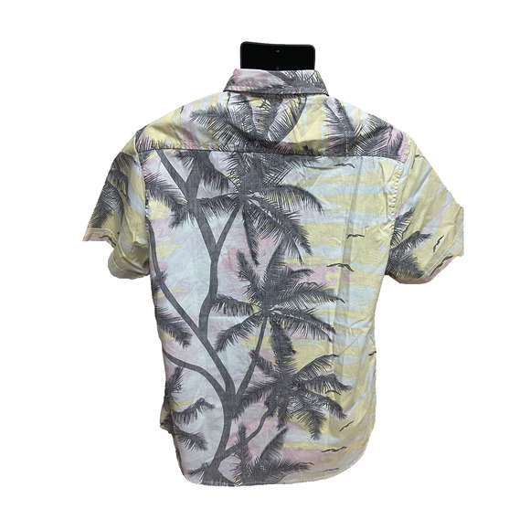 Zip Code Mens Hawaiian Shirt Size Large Short Sleeve Button Down New NWT Floral - Picture 2 of 11